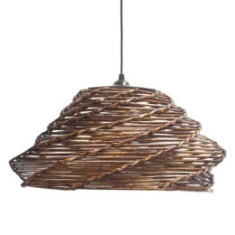 Φωτιστικό Οροφής MEC-5114-1 1xΕ27 40W Φ40cm 65cm Brown Aidonitsa
