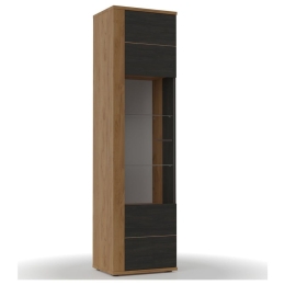Βιτρίνα Adel SO-ADEL1D 52.3x39.6x190.5cm Tobacco