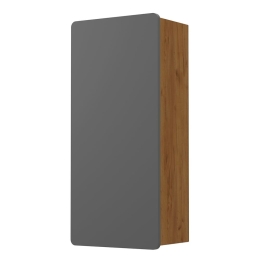 Στήλη Κρεμαστή Arktos 699-04-75-06 35x22x75cm Walnut-Grey Μελαμίνη