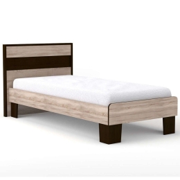 Κρεβάτι Scarlet (Για Στρώμα 90x200cm) SO-SCARLET90 105x205x90,5cm Wenge-Sonoma Μονό