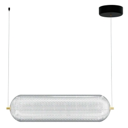 Φωτιστικό Οροφής - Ράγα HU-HJ6059-H600 60x15x120cm Led 4200lm 60W 4000K Clear-Gold Aidonitsa