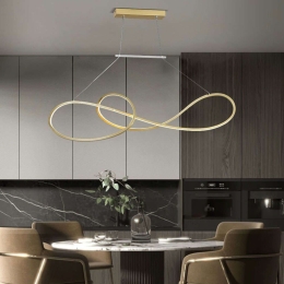 Φωτιστικό Οροφής - Ράγα DD-LM-0075 90x13x100cm Led 5830lm 53W Gold Aidonitsa