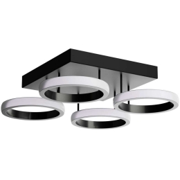 Φωτιστικό Οροφής - Πλαφονιέρα HU-HJ2399-4 35x35x10cm Led 1400lm 35W 4000K Black Aidonitsa