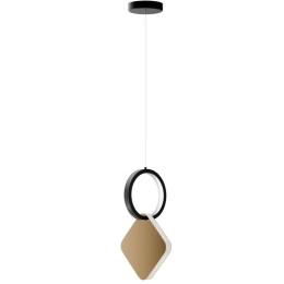 Φωτιστικό Οροφής Symmetric HU-HJ2181-1A Φ15x120cm Led 750lm 15W 4000K Gold-Black Aidonitsa