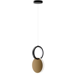 Φωτιστικό Οροφής Symmetric HU-HJ2181-1B Φ15x120cm Led 750lm 15W 4000K Gold-Black Aidonitsa
