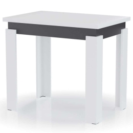 Τραπέζι Επεκτεινόμενο Family GR-TAB90-1 90x60x77cm White-Anthracite Μελαμίνη