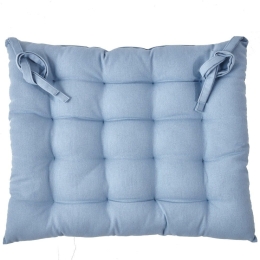 Μαξιλάρι Καρέκλας Diego 01 Blue Kentia 40Χ40 40x40cm 100% Βαμβάκι