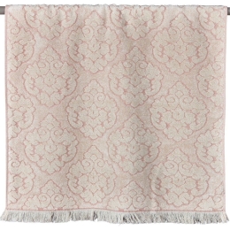 Πετσέτα Mallory 14 Dusty Pink-Ecru Kentia Προσώπου 50x90cm 100% Βαμβάκι