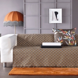 Ριχτάρι Castello 24 Golden Brown Kentia Τριθέσιο 180x300cm Βαμβάκι-Ακρυλικό