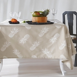 Τραπεζομάντηλο Ananas 26 Beige Kentia 170X230cm Βαμβάκι-Πολυέστερ