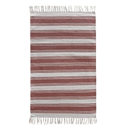 Χαλάκι Κουζίνας Neil 05 70X140 Apple Red-Ecru Kentia 70X140cm 70x140cm Βαμβάκι