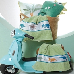 Πετσέτες Βρεφικές Alan (Σετ 2τμχ) Light Green Kentia Σετ Πετσέτες 70x125cm 100% Βαμβάκι