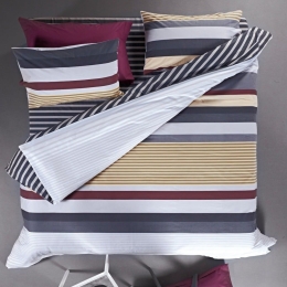 Σεντόνια Allure 12 (Σετ 3τμχ) Grey-Beige-Bordeaux Kentia Μονό 160x270cm 100% Βαμβάκι