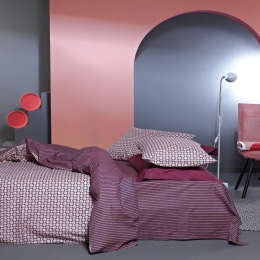 Παπλωματοθήκη Charly 18 (Σετ 3τμχ) Salmon Pink-Blue-Grey Kentia Υπέρδιπλο 220x240cm 100% Βαμβάκι