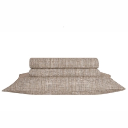 Σεντόνι Colton 13 Με Λάστιχο Beige Kentia Υπέρδιπλο 160x200cm 100% Βαμβάκι