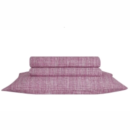 Σεντόνι Colton 20 Με Λάστιχο Bordeaux Kentia Μονό 100x200cm 100% Βαμβάκι