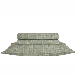 Σεντόνι Colton 21 Με Λάστιχο Green Kentia Υπέρδιπλο 160x200cm 100% Βαμβάκι