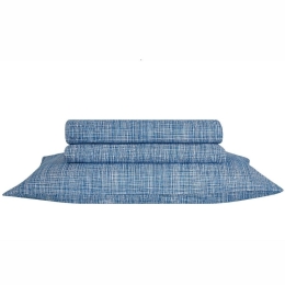Σεντόνι Colton 01 Blue Kentia Υπέρδιπλο 240x270cm 100% Βαμβάκι