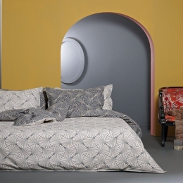 Σεντόνια Daphne 15 (Σετ 4τμχ) Beige -Brown Kentia Υπέρδιπλο 240x270cm 100% Πενιέ Βαμβάκι