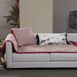 Futon Darel Bordeaux Kentia Διθέσιο 75x240cm Βαμβάκι-Πολυέστερ