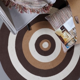 Χαλί Jake 04 Beige -Brown Kentia 120X120cm Round