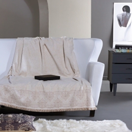 Ριχτάρι Joselin 26 Beige Kentia Διθέσιο 180x250cm Βαμβάκι-Ακρυλικό