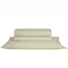 Σεντόνι Leyla 21 Με Λάστιχο Light Green Kentia Υπέρδιπλο 160x200cm 100% Βαμβάκι