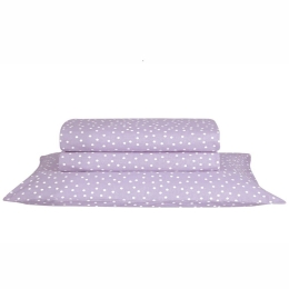 Σεντόνι Leyla 35 Με Λάστιχο Lilac Kentia Μονό 100x200cm 100% Βαμβάκι