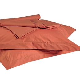 Σεντόνι True Col 1812 Terracotta Kentia Μονό 170x270cm 100% Πενιέ Βαμβάκι