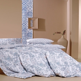 Κουβερλί Anubis 22 Grey-Petrol Kentia Υπέρδιπλο 230x250cm 100% Βαμβακερό Περκάλι