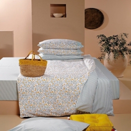 Κουβερλί Erika 10 Veraman-Mustard Kentia Υπέρδιπλο 220x240cm 100% Βαμβάκι