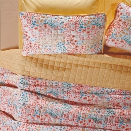 Κουβερλί Sandy 11 Salmon-Mustard Kentia Υπέρδιπλο 240x220cm Microfiber-Polyester