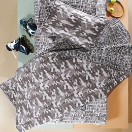 Κουβερλί Παιδικό Sharky Grey Kentia Μονό 160x240cm Microfiber-Polyester