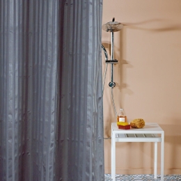 Κουρτίνα Μπάνιου Toby 24 Dark Grey Kentia 240Πx180Υ 240x180cm Πολυέστερ