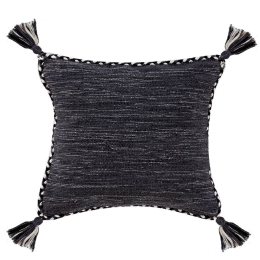 Μαξιλαροθήκη Διακοσμητική Casa 2324-26 Dark Grey Kentia 45X45 100% Βαμβάκι
