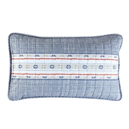 Μαξιλαροθήκες Smith 01 (Σετ 2τμχ) Beige-Blue Kentia 52X72 Microfiber-Polyester