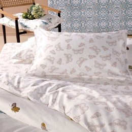 Μαξιλαροθήκες Heaven 12A (Σετ 2τμχ) Ecru-Beige Kentia 50Χ70 100% Βαμβακοσατέν