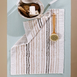Πατάκι Μπάνιου Peyton 26 Ecru-Beige Kentia 50X60 100% Βαμβάκι