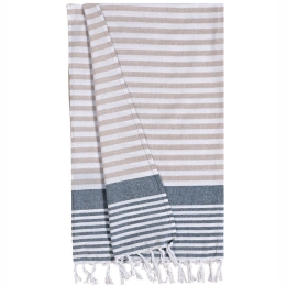 Πετσέτα Θαλάσσης - Παρεό Osa 231 Lime-Grey Kentia Θαλάσσης 100x180cm 100% Βαμβάκι