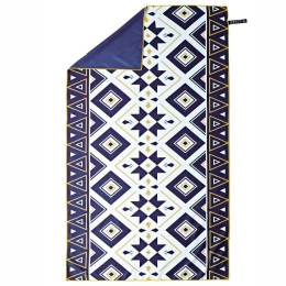 Πετσέτα Θαλάσσης Resort 239 Black-Mustard-Ecru Kentia Θαλάσσης 80x160cm Πολυέστερ-Polyamide