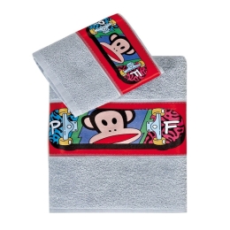 Πετσέτες Παιδικές Paul Frank 44 (Σετ 2τμχ) Grey Kentia Σετ Πετσέτες 70x125cm 100% Βαμβάκι