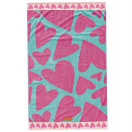 Πετσέτα Θαλάσσης Παιδική Canoe Pink-Mint Green Kentia Θαλάσσης 70x140cm 100% Βαμβάκι