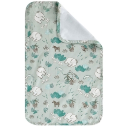 Σελτεδάκι Βρεφικό Gazele Green-White-Grey Kentia 72x42cm Βαμβάκι,Polyurethane