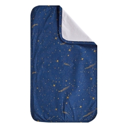 Σελτεδάκι Βρεφικό Lupus 01 Blue-White-Golden Kentia 72x42cm Βαμβάκι,Polyurethane