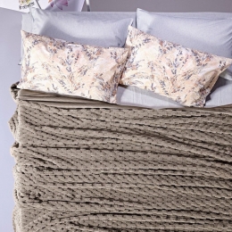 Κουβέρτα Γούνινη Joselyn 26 Beige Kentia King Size 260x230cm Οικολογική Γούνα