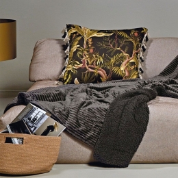 Κουβέρτα Γούνινη Spencer 24 Anthracite Kentia Μονό 160x240cm Πολυέστερ