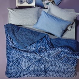 Κουβερτοπάπλωμα Vaila 01 Blue Kentia Υπέρδιπλο 220x240cm Silicon Fiber