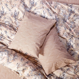 Μαξιλαροθήκες Pampas 26A (Σετ 2τμχ) Beige-Salmon Pink Kentia 50Χ70 50x70cm 100% Βαμβάκι