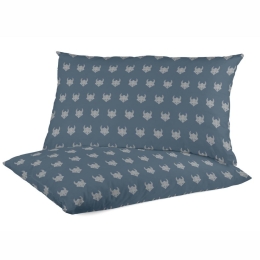 Μαξιλαροθήκες Παιδικές Viking A (Σετ 2τμχ) Blue Kentia 50Χ70 50x70cm 100% Βαμβάκι