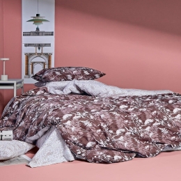 Πάπλωμα Hope 04 Eggplant-Light Pink Kentia Υπέρδιπλο 220x240cm 100% Βαμβάκι
